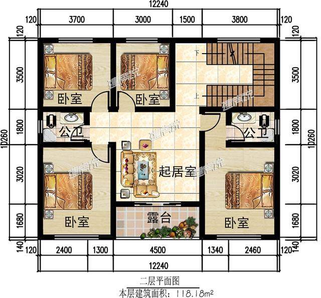 125平三層新中式別墅設(shè)計(jì)圖，低調(diào)不張揚(yáng)，簡(jiǎn)直是小宅基地的福音，建到就是賺到。