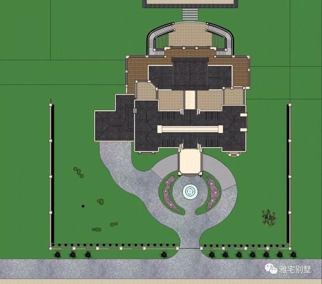 帶半地下室的二層復(fù)式樓房設(shè)計(jì)圖，對(duì)稱(chēng)設(shè)計(jì)，舒適享受鄉(xiāng)村生活