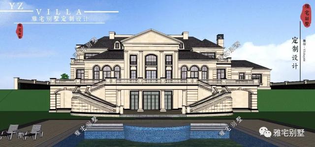 帶半地下室的二層復(fù)式樓房設(shè)計(jì)圖，對(duì)稱(chēng)設(shè)計(jì)，舒適享受鄉(xiāng)村生活