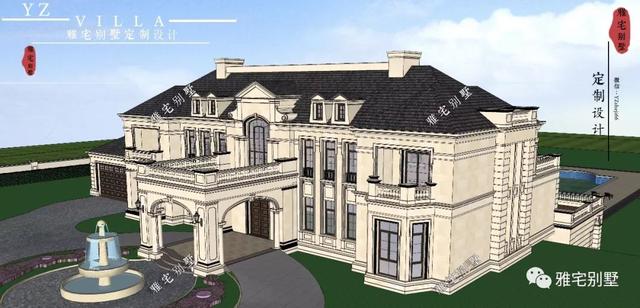 帶半地下室的二層復(fù)式樓房設(shè)計(jì)圖，對(duì)稱(chēng)設(shè)計(jì)，舒適享受鄉(xiāng)村生活