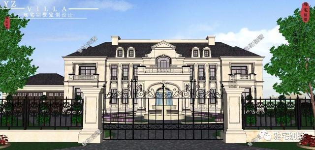 帶半地下室的二層復(fù)式樓房設(shè)計(jì)圖，對(duì)稱(chēng)設(shè)計(jì)，舒適享受鄉(xiāng)村生活