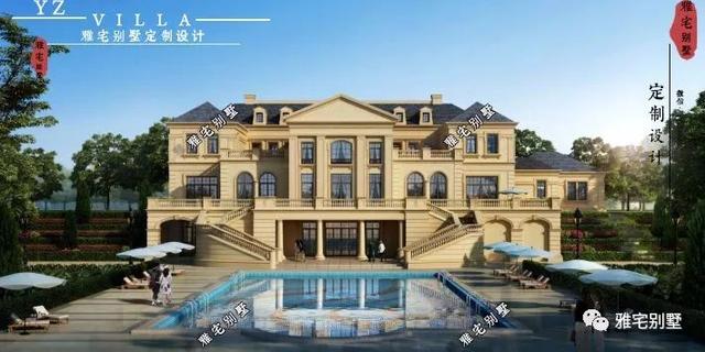 帶半地下室的二層復(fù)式樓房設(shè)計(jì)圖，對(duì)稱(chēng)設(shè)計(jì)，舒適享受鄉(xiāng)村生活