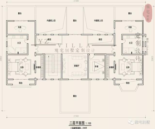 帶半地下室的二層復(fù)式樓房設(shè)計(jì)圖，對(duì)稱(chēng)設(shè)計(jì)，舒適享受鄉(xiāng)村生活