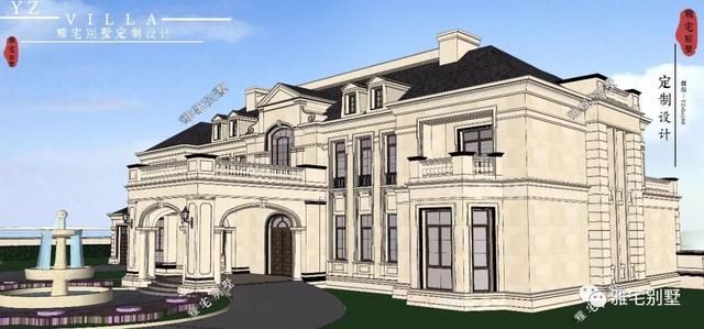 帶半地下室的二層復(fù)式樓房設(shè)計(jì)圖，對(duì)稱(chēng)設(shè)計(jì)，舒適享受鄉(xiāng)村生活