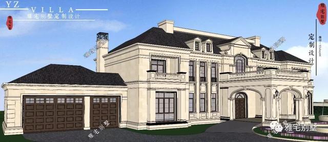 帶半地下室的二層復(fù)式樓房設(shè)計(jì)圖，對(duì)稱(chēng)設(shè)計(jì)，舒適享受鄉(xiāng)村生活