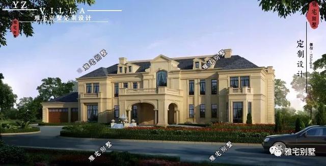 帶半地下室的二層復(fù)式樓房設(shè)計(jì)圖，對(duì)稱(chēng)設(shè)計(jì)，舒適享受鄉(xiāng)村生活