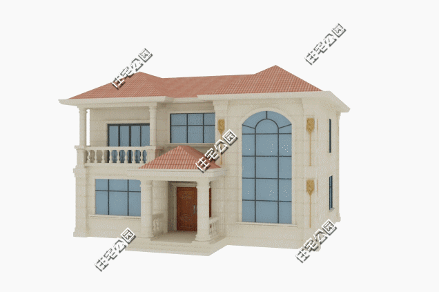 占地156平的二層自建房，占地尺寸適中，外觀精美，造價實惠。