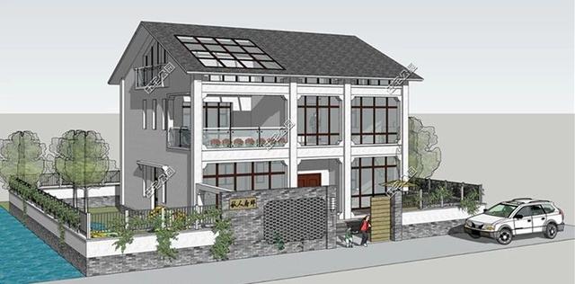 三層中式養(yǎng)老小別墅設(shè)計(jì)圖，62萬(wàn)交給專業(yè)施工隊(duì)，帶施工圖和效果圖。