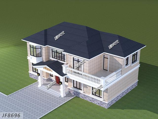 歐式二層別墅設計圖，外觀美，造價低，人人都喜歡