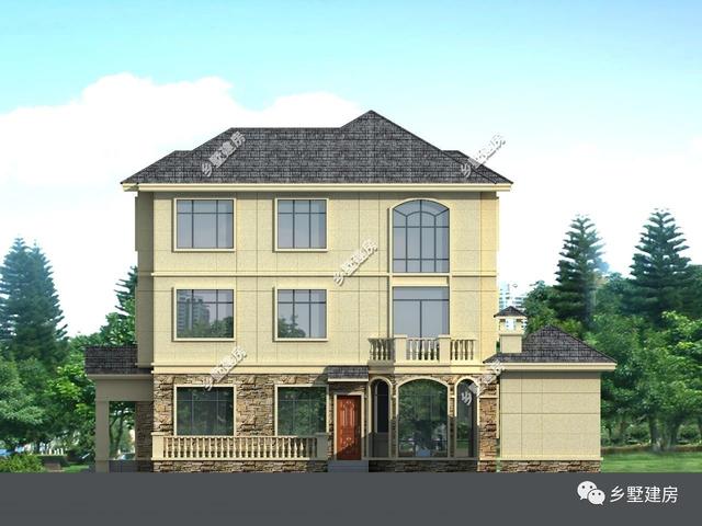 農(nóng)村三層小洋房設(shè)計(jì)圖，給父母蓋一棟小院，過(guò)一個(gè)舒適的生活環(huán)境。