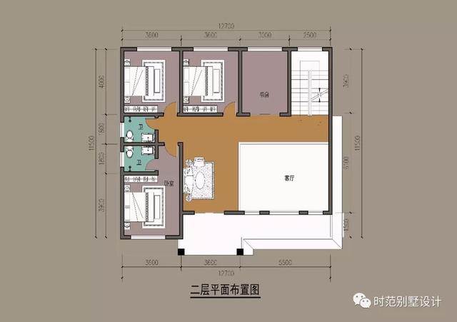 帶大露臺的二層歐式小洋樓設(shè)計(jì)圖，配色自然和諧，建在村里相當(dāng)洋氣