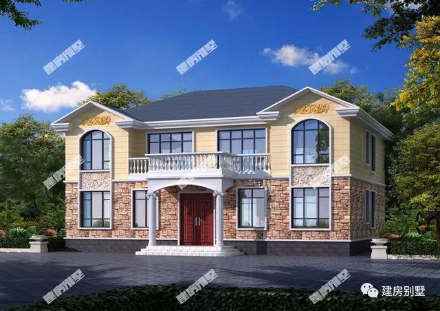 兄弟雙拼別墅在農(nóng)村建剛剛好，不僅外觀造型精美，戶型布局非常好。