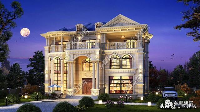 兩棟風(fēng)格迥異的農(nóng)村二層自建房，豪華的歐式，精致的美式，你更中意哪一款呢？