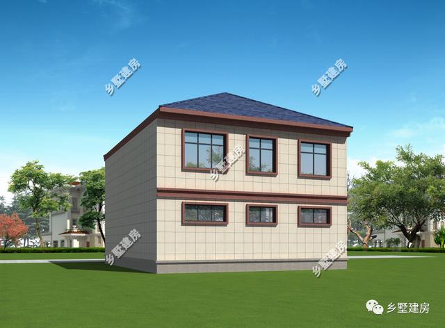 162平二層農(nóng)村別墅，既美觀又大方，帶車(chē)庫(kù)和大露臺(tái)的設(shè)計(jì)，建上一棟絕對(duì)面子十足！