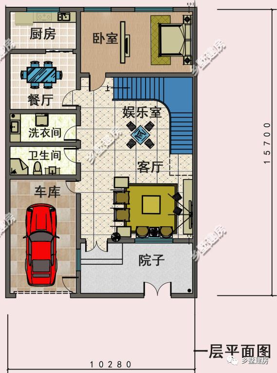 162平二層農(nóng)村別墅，既美觀又大方，帶車(chē)庫(kù)和大露臺(tái)的設(shè)計(jì)，建上一棟絕對(duì)面子十足！
