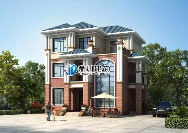 11.42米x11.22米三層小別墅設(shè)計(jì)圖，簡單大氣，建成后的結(jié)果令人十分驚喜！