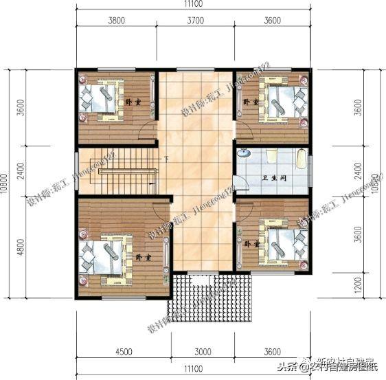 5棟外表典雅大氣，內(nèi)部布局合理舒適的別墅設(shè)計(jì)圖，只需要30萬就能蓋起！
