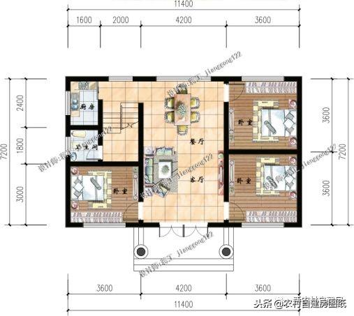 5棟外表典雅大氣，內(nèi)部布局合理舒適的別墅設(shè)計(jì)圖，只需要30萬就能蓋起！