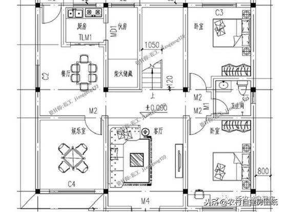 5棟外表典雅大氣，內(nèi)部布局合理舒適的別墅設(shè)計(jì)圖，只需要30萬就能蓋起！