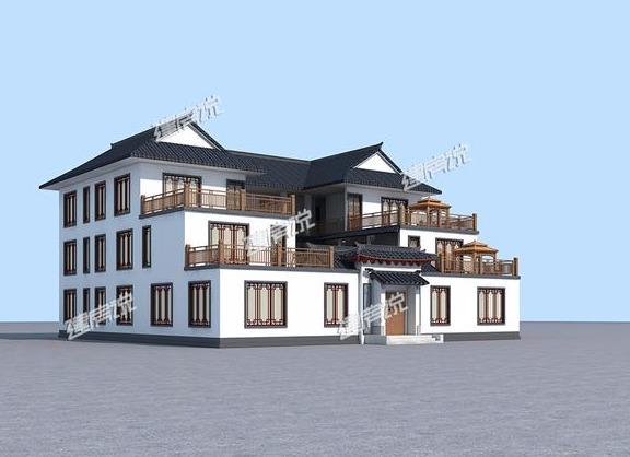 大氣三層四合院，占地方正，漂亮又接地氣，是開民宿最佳戶型。