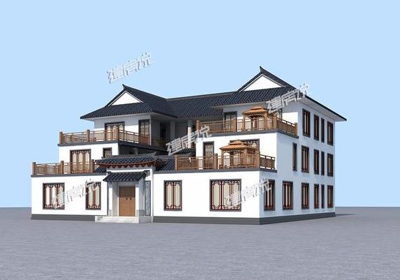 大氣三層四合院，占地方正，漂亮又接地氣，是開民宿最佳戶型。