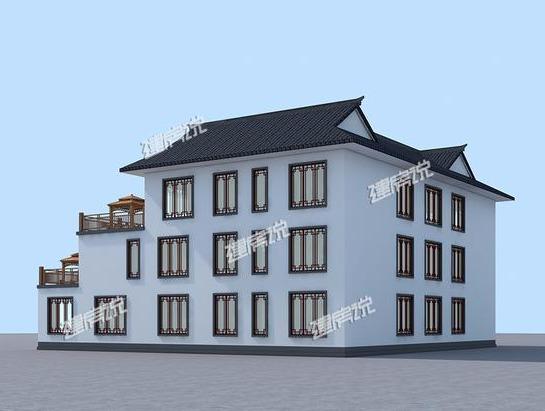 大氣三層四合院，占地方正，漂亮又接地氣，是開民宿最佳戶型。