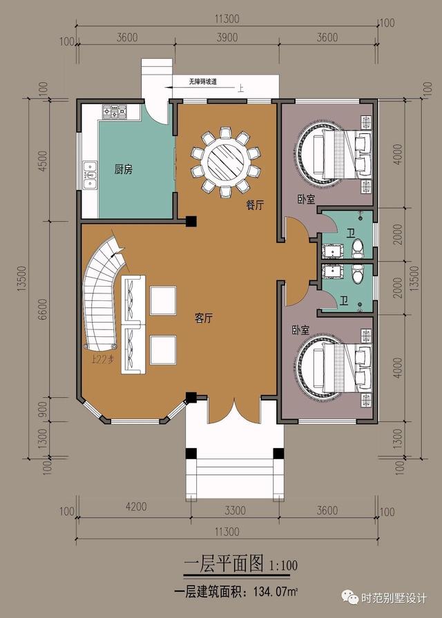 三層高檔別墅設(shè)計(jì)圖，造型宏偉高大，臥室多，享受悠閑精致的鄉(xiāng)村生活