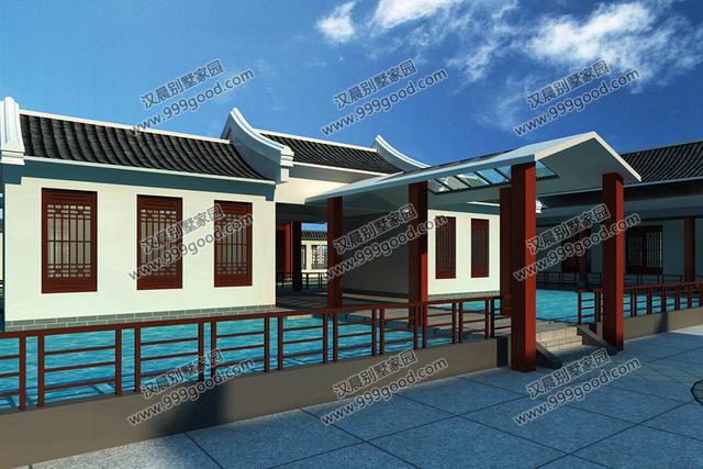 占地868的一層豪宅設(shè)計(jì)圖，外觀清雅，造價(jià)80萬，值得百年傳承！