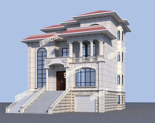 帶架空層的三層別墅設(shè)計(jì)圖，占地雖小，卻豪氣沖天，耐看！