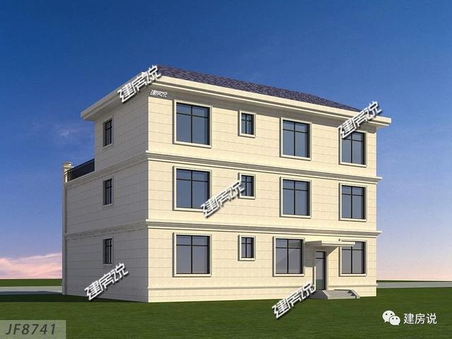 三層經(jīng)典歐式別墅設(shè)計圖，戶型方正，特別是室內(nèi)布局，我給100分都不嫌多