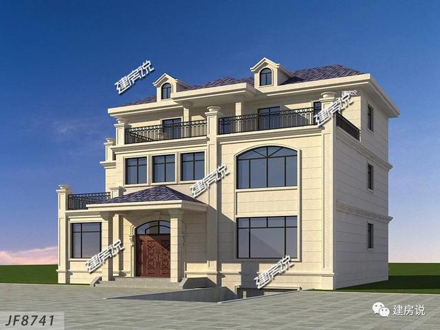 三層經(jīng)典歐式別墅設(shè)計圖，戶型方正，特別是室內(nèi)布局，我給100分都不嫌多