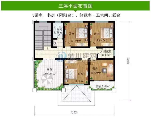 氣派又精致鄉(xiāng)村別墅設(shè)計(jì)圖，三層大氣美觀，農(nóng)村建好回頭率超高