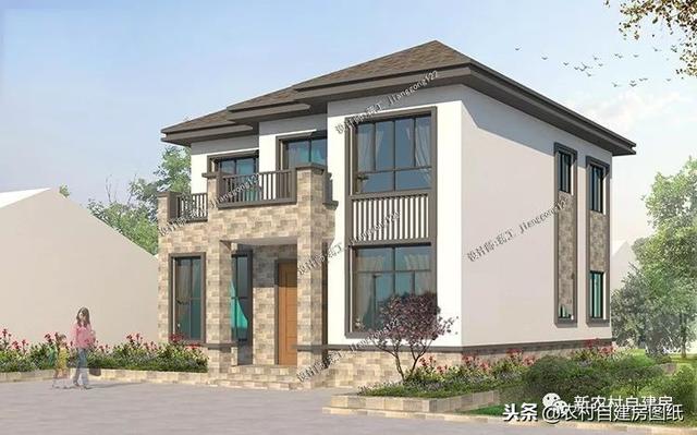 小戶型鄉(xiāng)村別墅設(shè)計(jì)圖紙，3款三層4款二層，面積都不超過(guò)100平