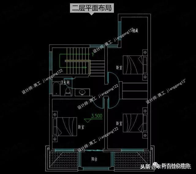 小戶型鄉(xiāng)村別墅設(shè)計(jì)圖紙，3款三層4款二層，面積都不超過(guò)100平
