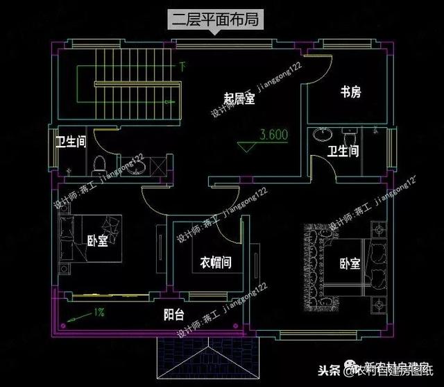 小戶型鄉(xiāng)村別墅設(shè)計(jì)圖紙，3款三層4款二層，面積都不超過(guò)100平