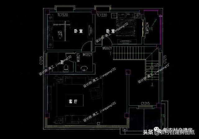 小戶型鄉(xiāng)村別墅設(shè)計(jì)圖紙，3款三層4款二層，面積都不超過(guò)100平