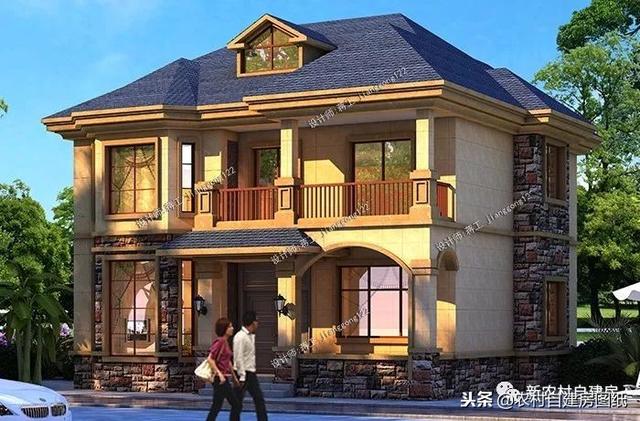 小戶型鄉(xiāng)村別墅設(shè)計(jì)圖紙，3款三層4款二層，面積都不超過(guò)100平