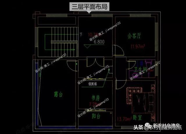 小戶型鄉(xiāng)村別墅設(shè)計(jì)圖紙，3款三層4款二層，面積都不超過(guò)100平