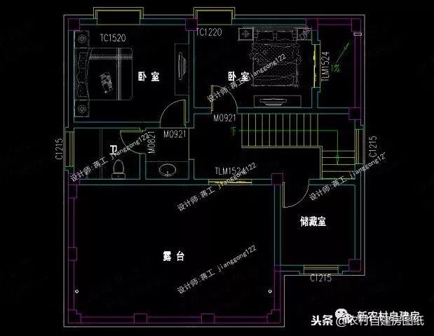 小戶型鄉(xiāng)村別墅設(shè)計(jì)圖紙，3款三層4款二層，面積都不超過(guò)100平