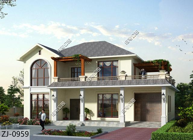 二層小洋樓設(shè)計(jì)圖，簡歐風(fēng)格深入人心，這樣的房子才稱之為別墅