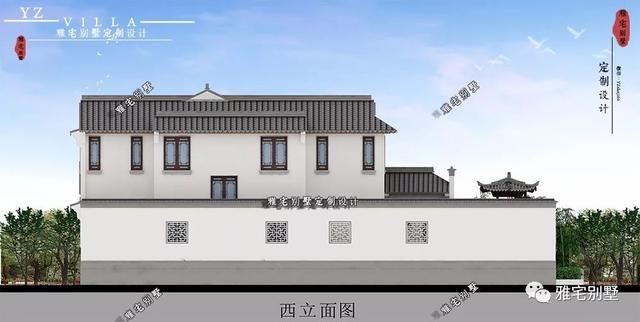 兩層唯美新中式別墅設(shè)計(jì)圖推薦，錯(cuò)落有致，盡顯江南小情調(diào)