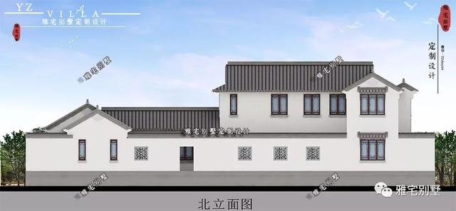 兩層唯美新中式別墅設(shè)計(jì)圖推薦，錯(cuò)落有致，盡顯江南小情調(diào)