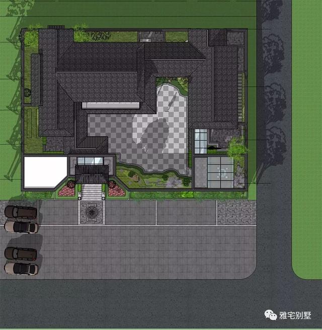 兩層唯美新中式別墅設(shè)計(jì)圖推薦，錯(cuò)落有致，盡顯江南小情調(diào)