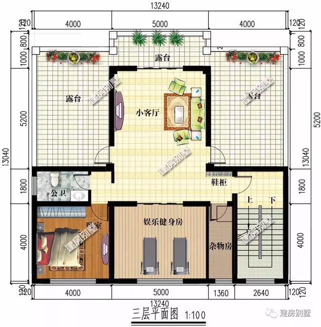 16.2×12.2米別墅設計圖紙，帶門面設計，能帶來財運的旺宅