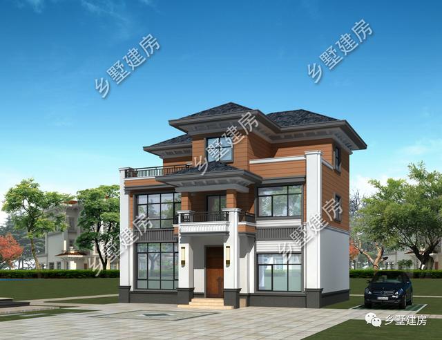 這款12X9米的小別墅設(shè)計(jì)圖實(shí)在太美了！茶室+雙露臺(tái)完美設(shè)計(jì)！