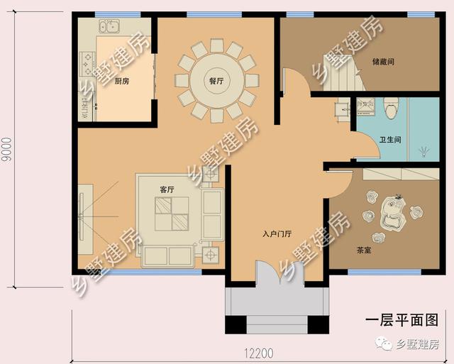 這款12X9米的小別墅設(shè)計(jì)圖實(shí)在太美了！茶室+雙露臺(tái)完美設(shè)計(jì)！