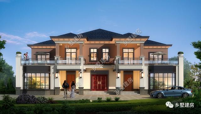 雙拼別墅設(shè)計(jì)圖，家里兄弟姐妹多，實(shí)用大氣還有檔次！