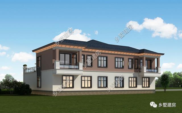 雙拼別墅設(shè)計(jì)圖，家里兄弟姐妹多，實(shí)用大氣還有檔次！