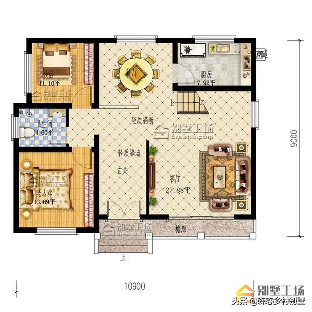 20萬左右鄉(xiāng)村別墅設(shè)計(jì)圖，花小錢建好房，驚艷全村