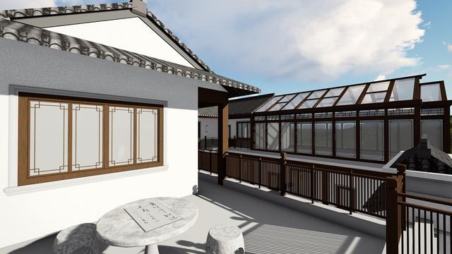 合院中式別墅設(shè)計圖，東方神韻之美，至高至上的境界